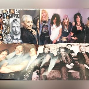 New retro Rock group posters. Package has 12  16 1/2” By 11” posters